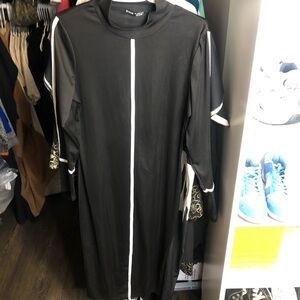 Black and white gowns